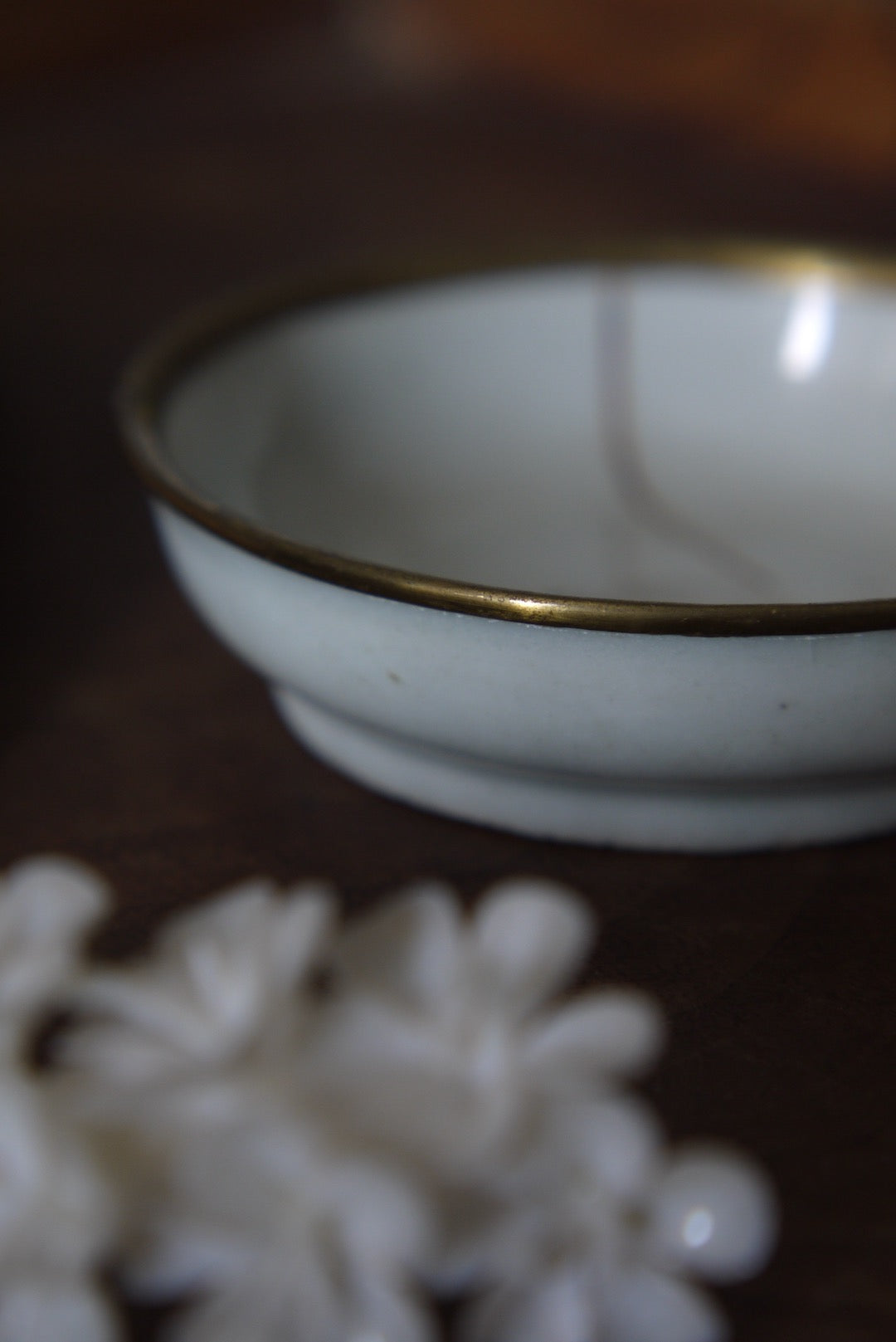 Kintsugi Qing Dynasty Tea Saucer Dehua Porcelain BestCeramics