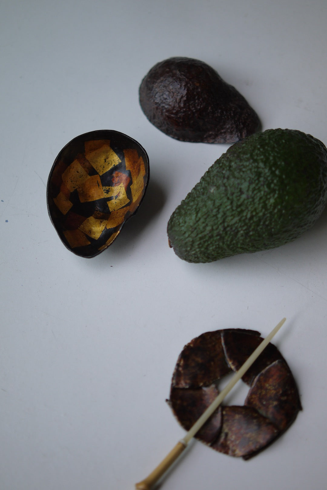 Avocado Handmade Lacquerware Artwork Coffee Tea Scoops Best Ceramics