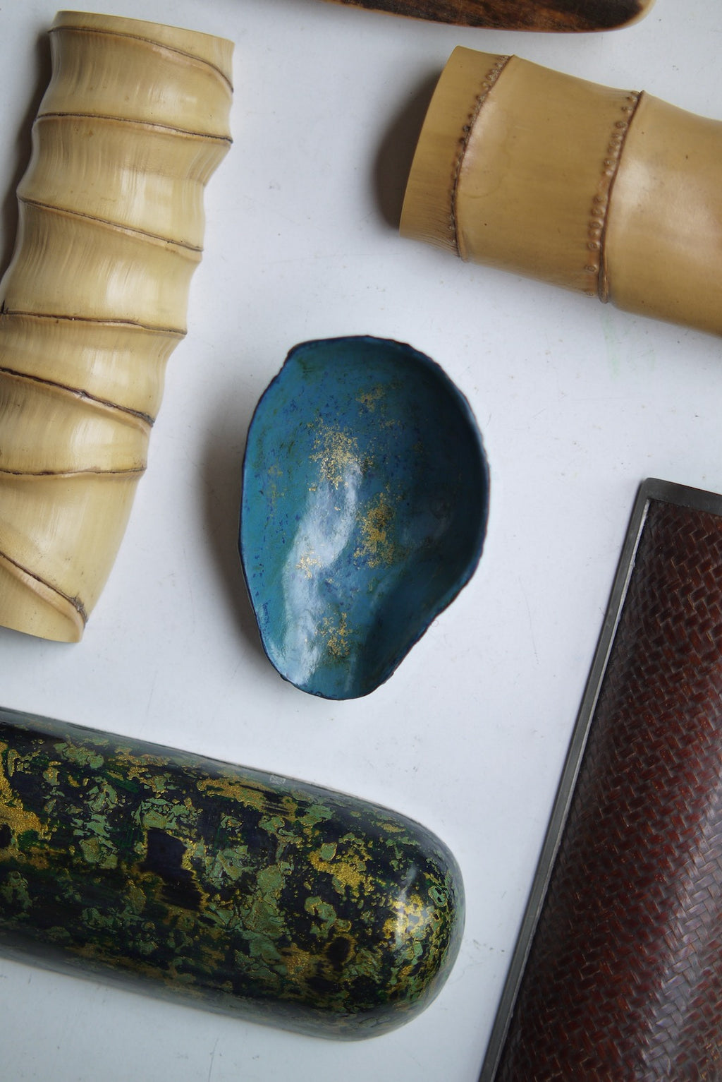 Avocado Handmade Lacquerware Artwork Coffee Tea Scoops Best Ceramics