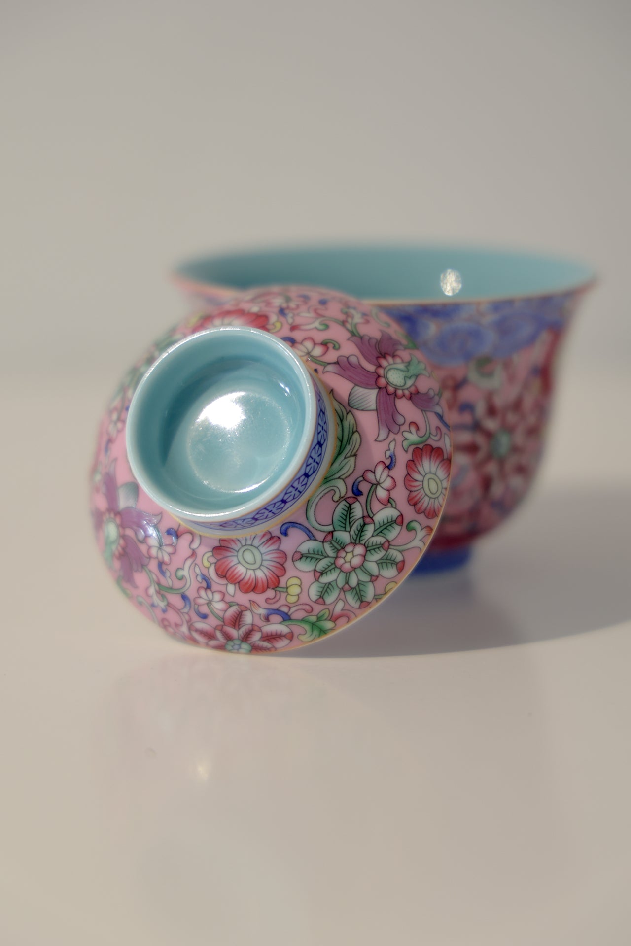 Peranakan Heritage Style Dehua Porcelain Portabale Travel Gaiwan Set-Taiwu Gallery