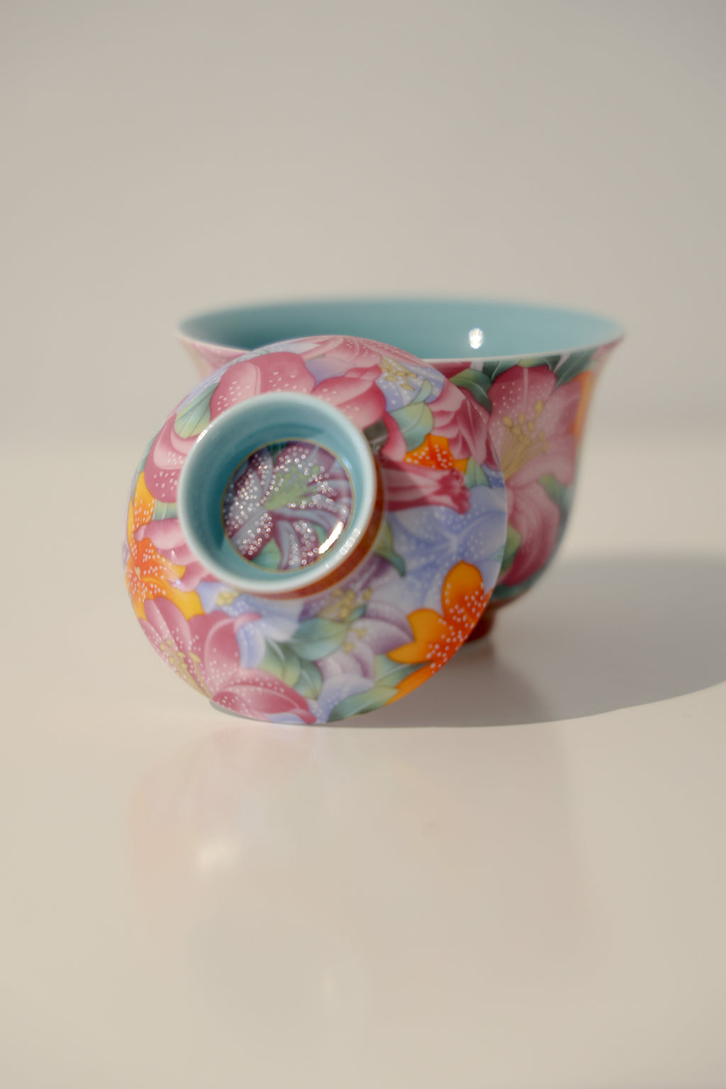 Peranakan Heritage Style Dehua Porcelain Portabale Travel Gaiwan Set-Taiwu Gallery