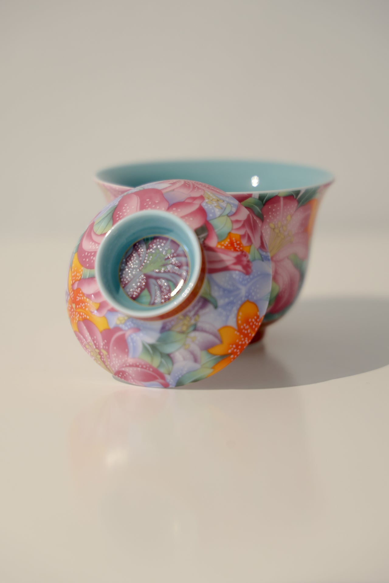 Peranakan Heritage Style Dehua Porcelain Portabale Travel Gaiwan Set-Taiwu Gallery