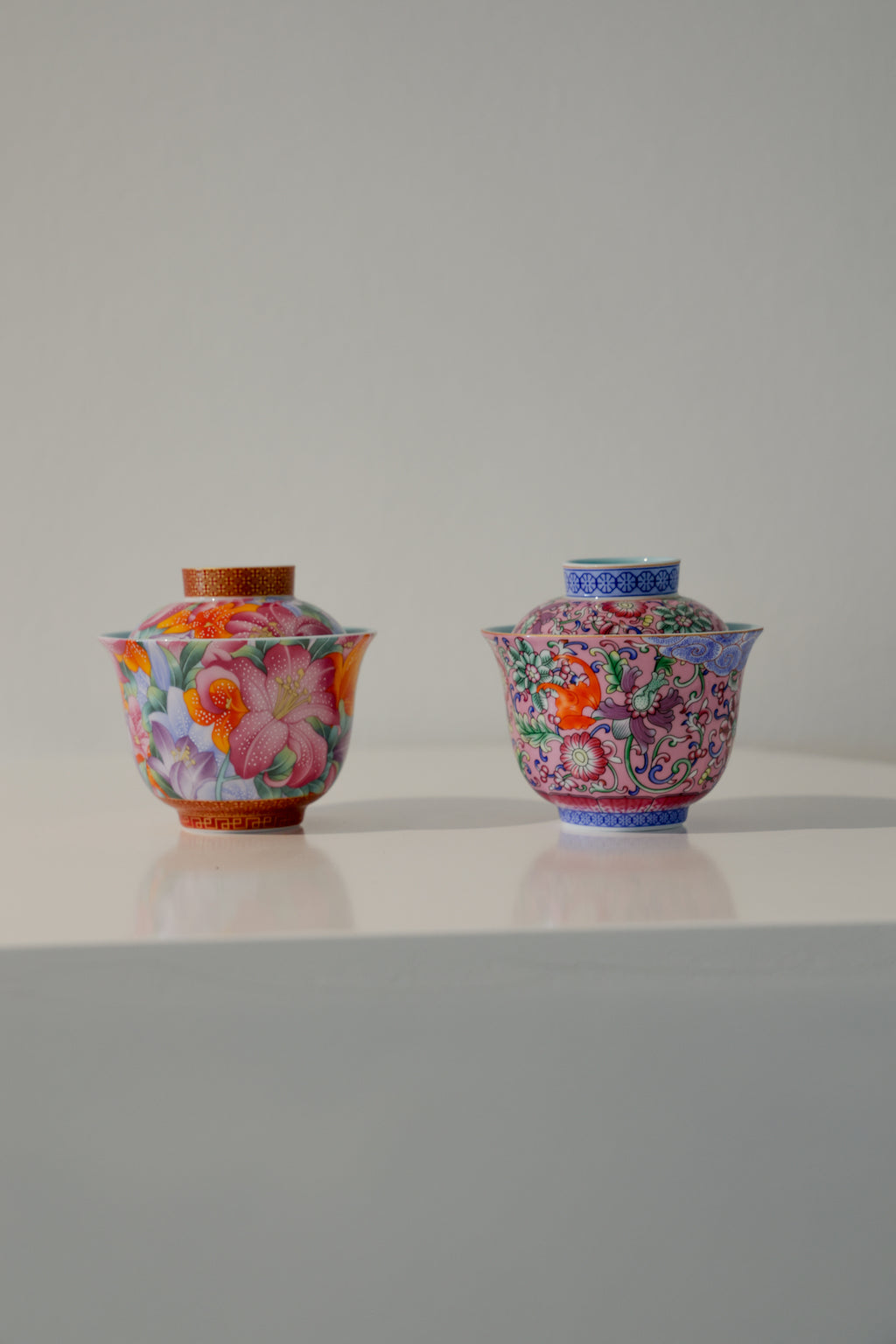 Peranakan Heritage Style Dehua Porcelain Portabale Travel Gaiwan Set-Taiwu Gallery