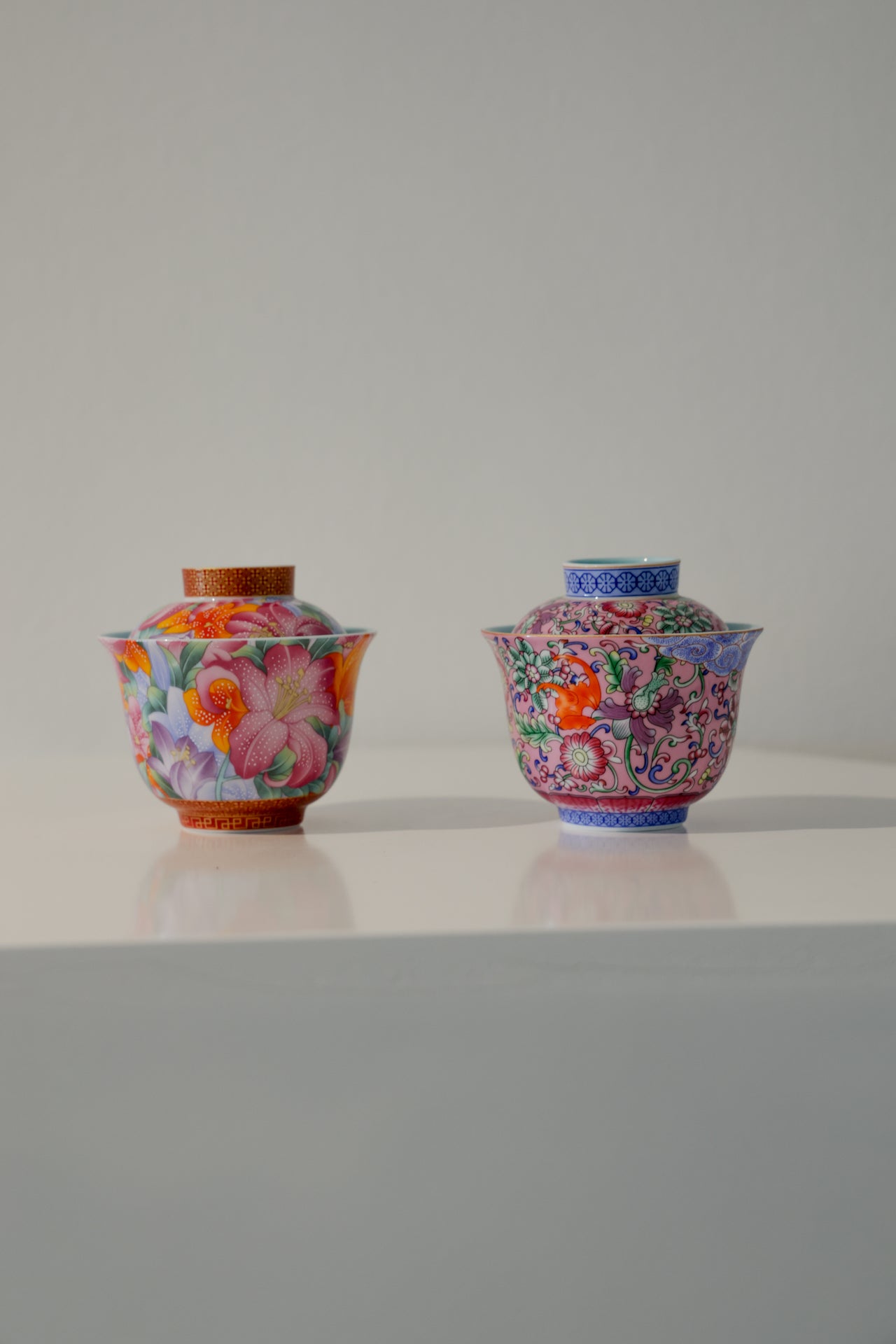Peranakan Heritage Style Dehua Porcelain Portabale Travel Gaiwan Set-Taiwu Gallery