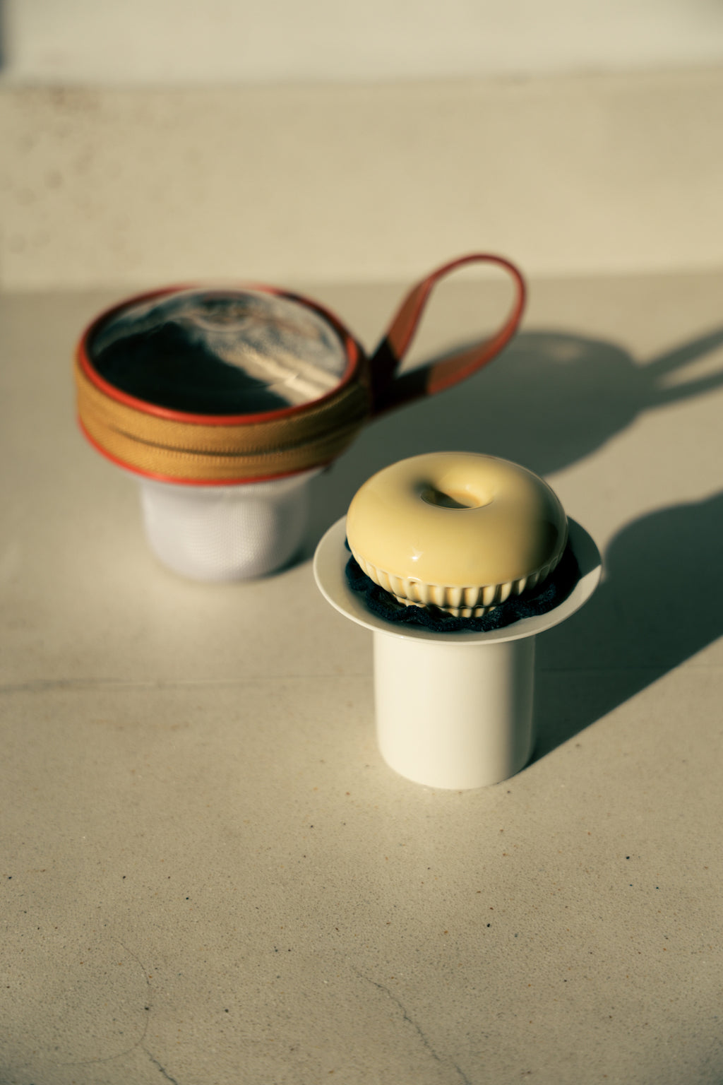 Compact Travel Gaiwan Set | Matte Cream Porcelain for Tea Anywhere