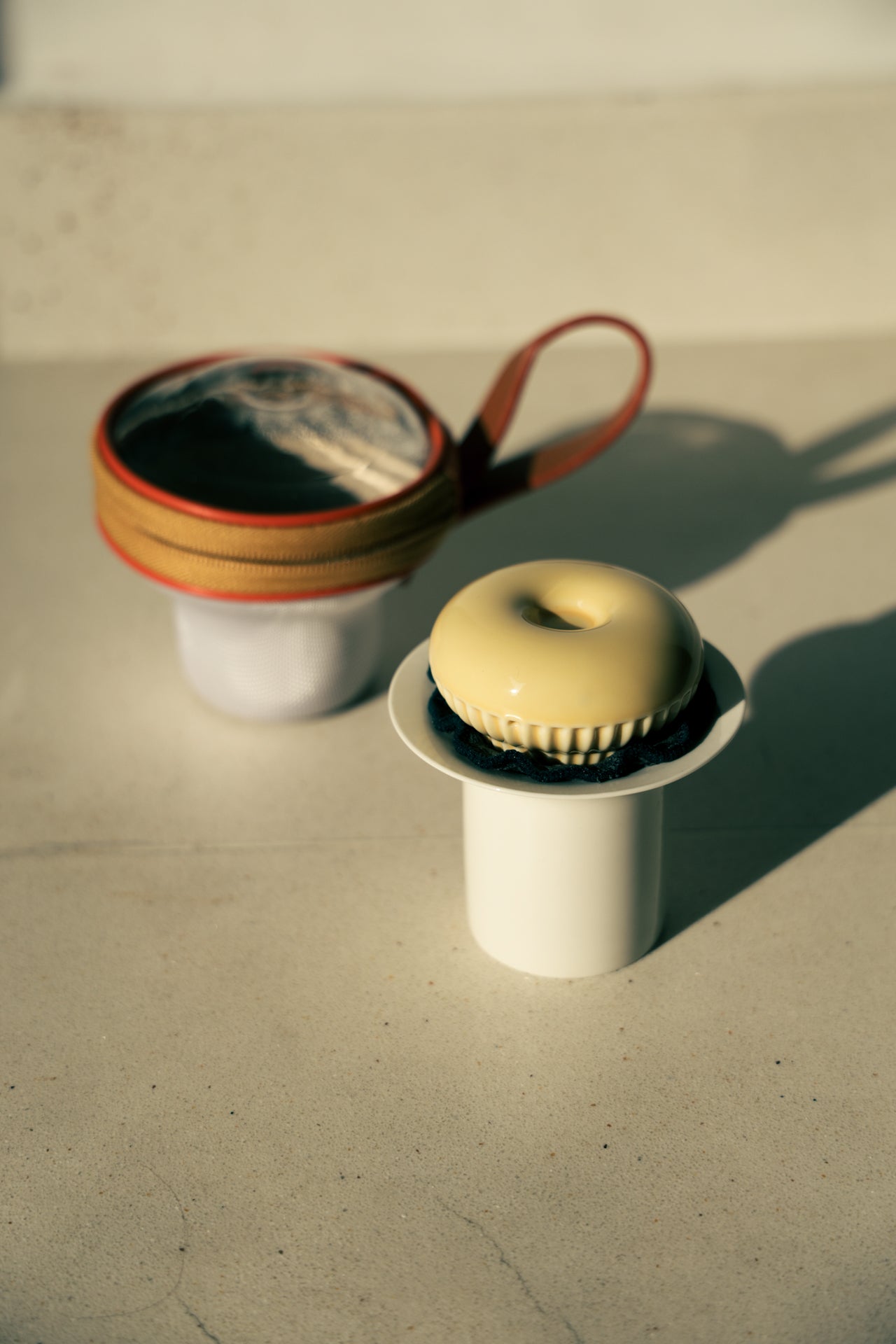 Compact Travel Gaiwan Set | Matte Cream Porcelain for Tea Anywhere