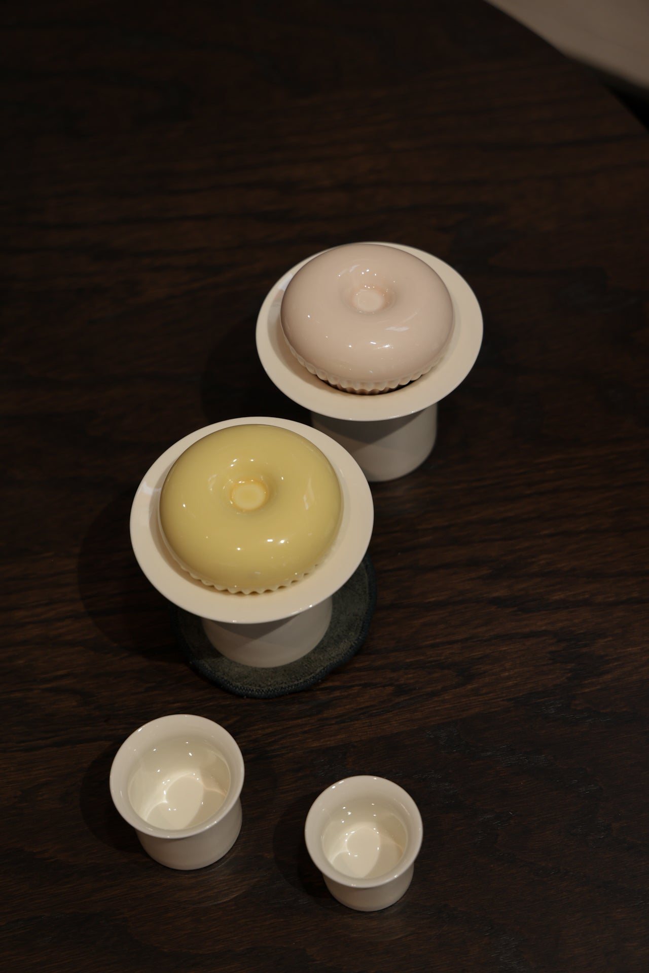 Compact Travel Gaiwan Set | Matte Cream Porcelain for Tea Anywhere