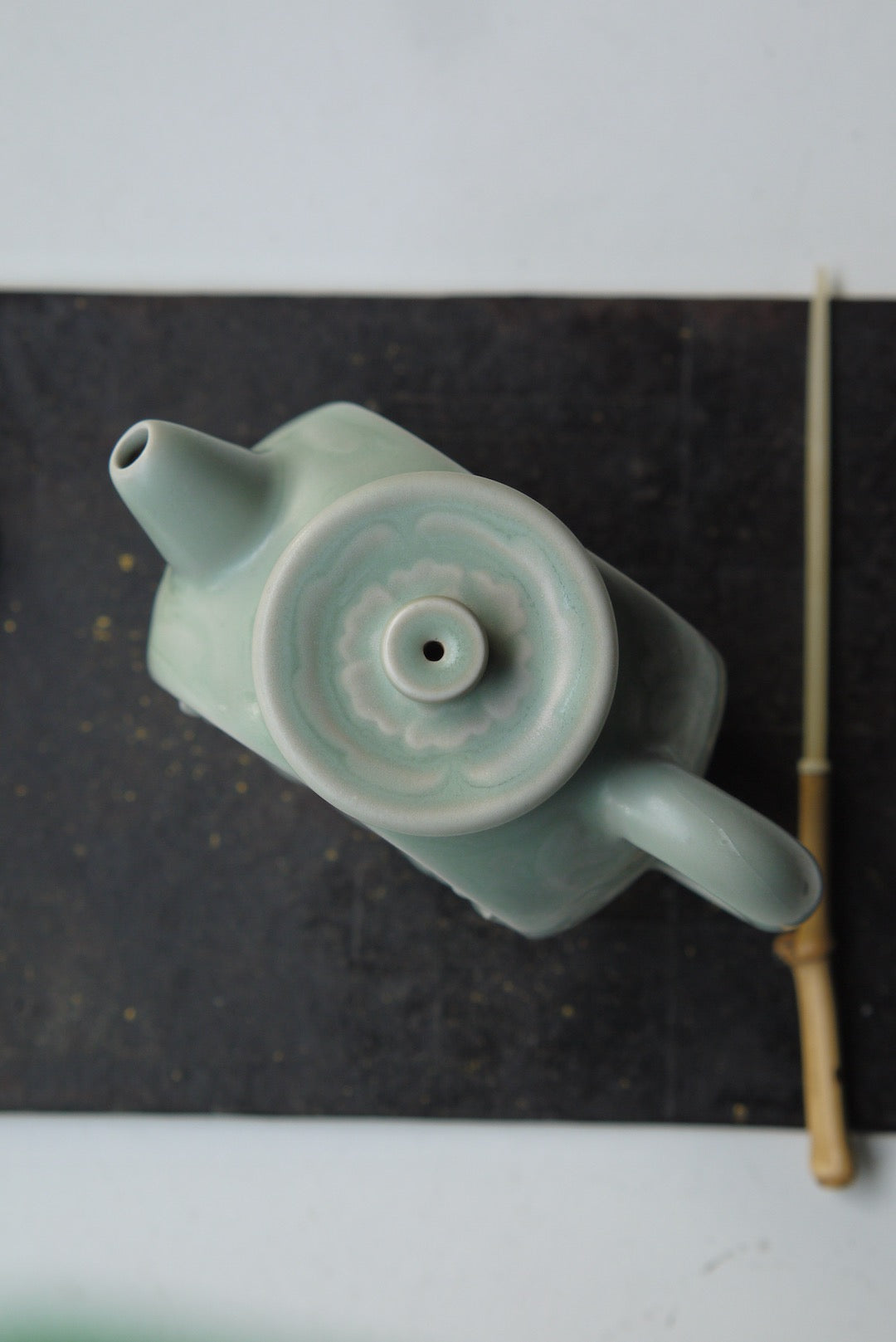 Ru Yao Vintage Flower Sculptured Gongfu Teapot Cracked Glaze Porcelain|BestCeramics