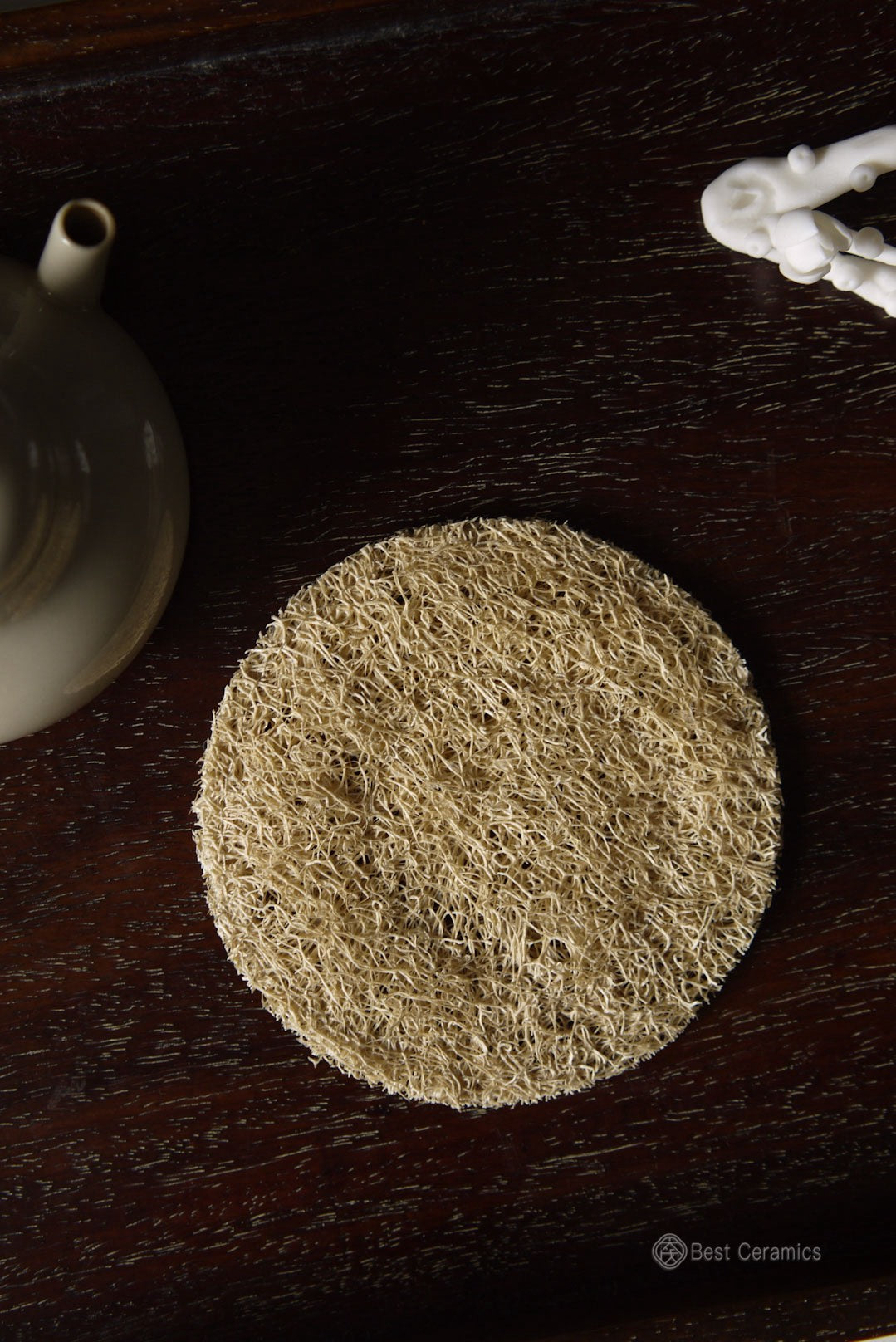 Handmade Eco-Friendly Loofah Tea Cushion Teapot Coaster|Best Ceramics