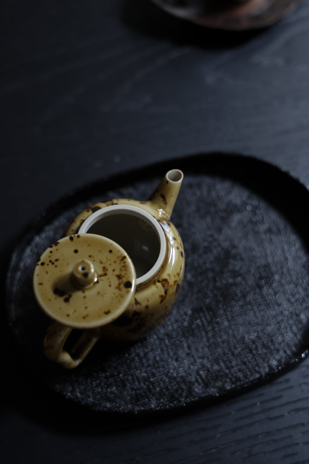 Hong Jianpeng Tortoise Glaze Teapot | Handmade Ancient Rhythm Pot