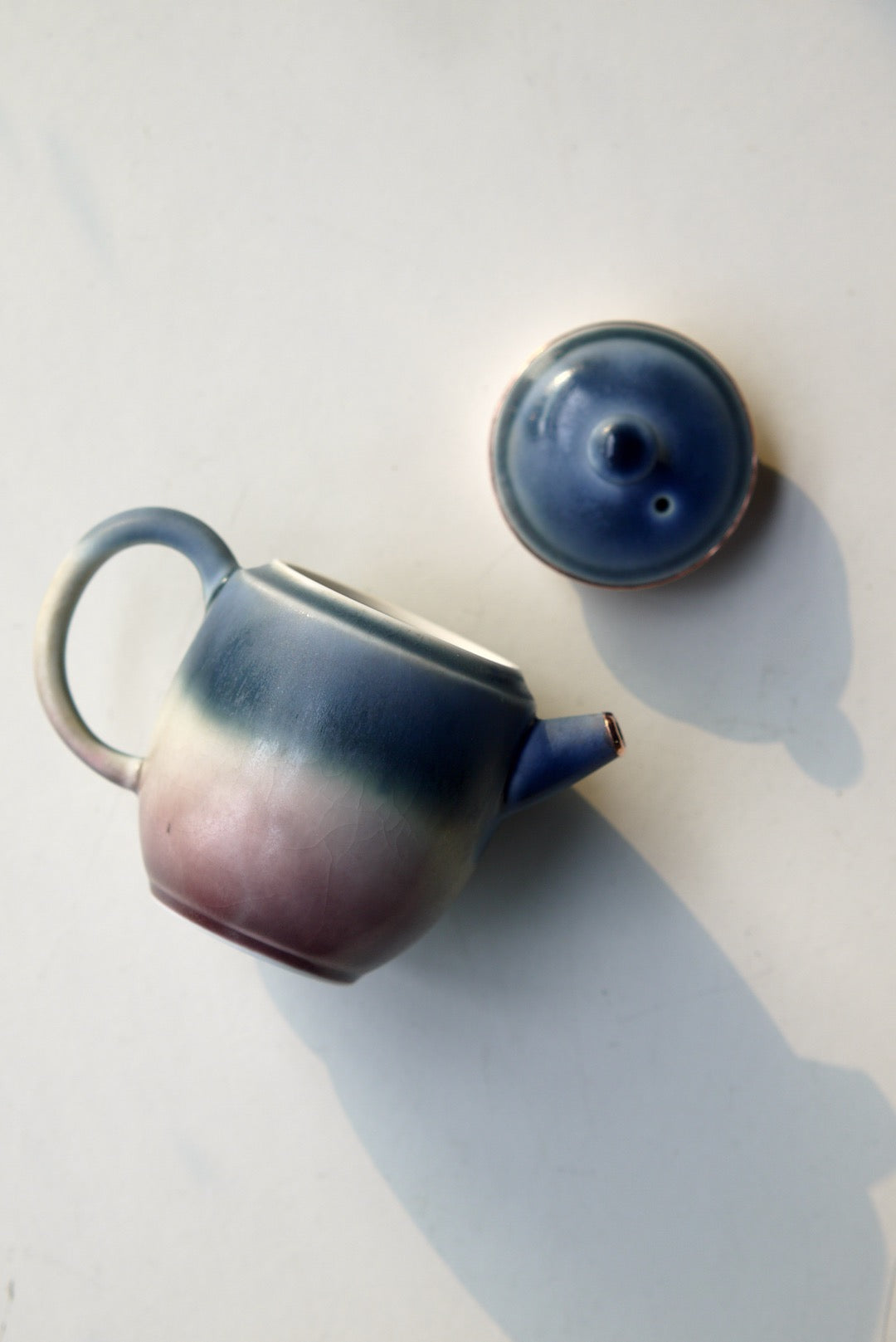 Dehua Blue Glaze Crackled Wabisabi Style Gongfu Teapot Best Ceramics