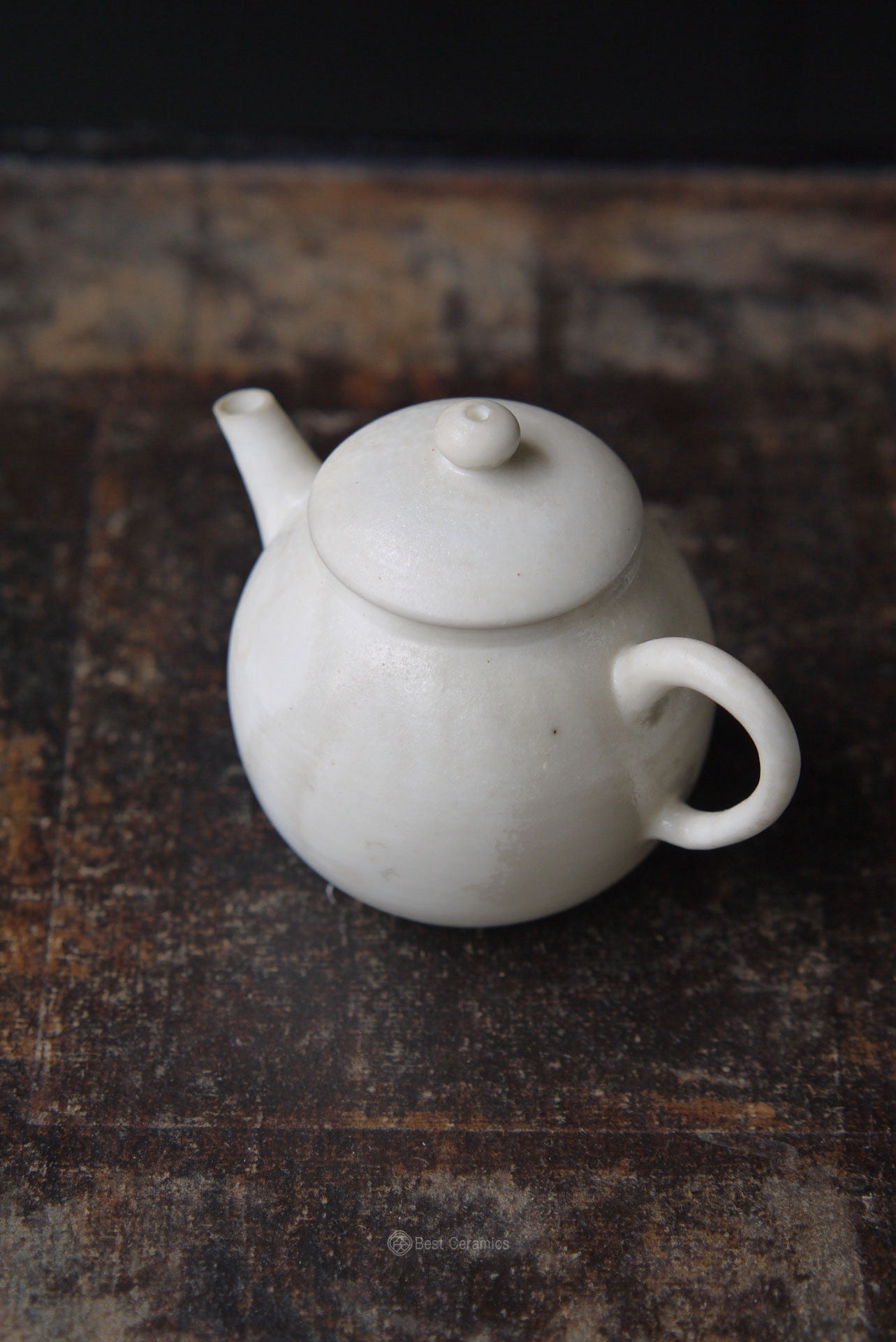 Handcraft Dehua Tranquil Ash-Glazed Gongfu Porcelain Teapot|Best Ceramics