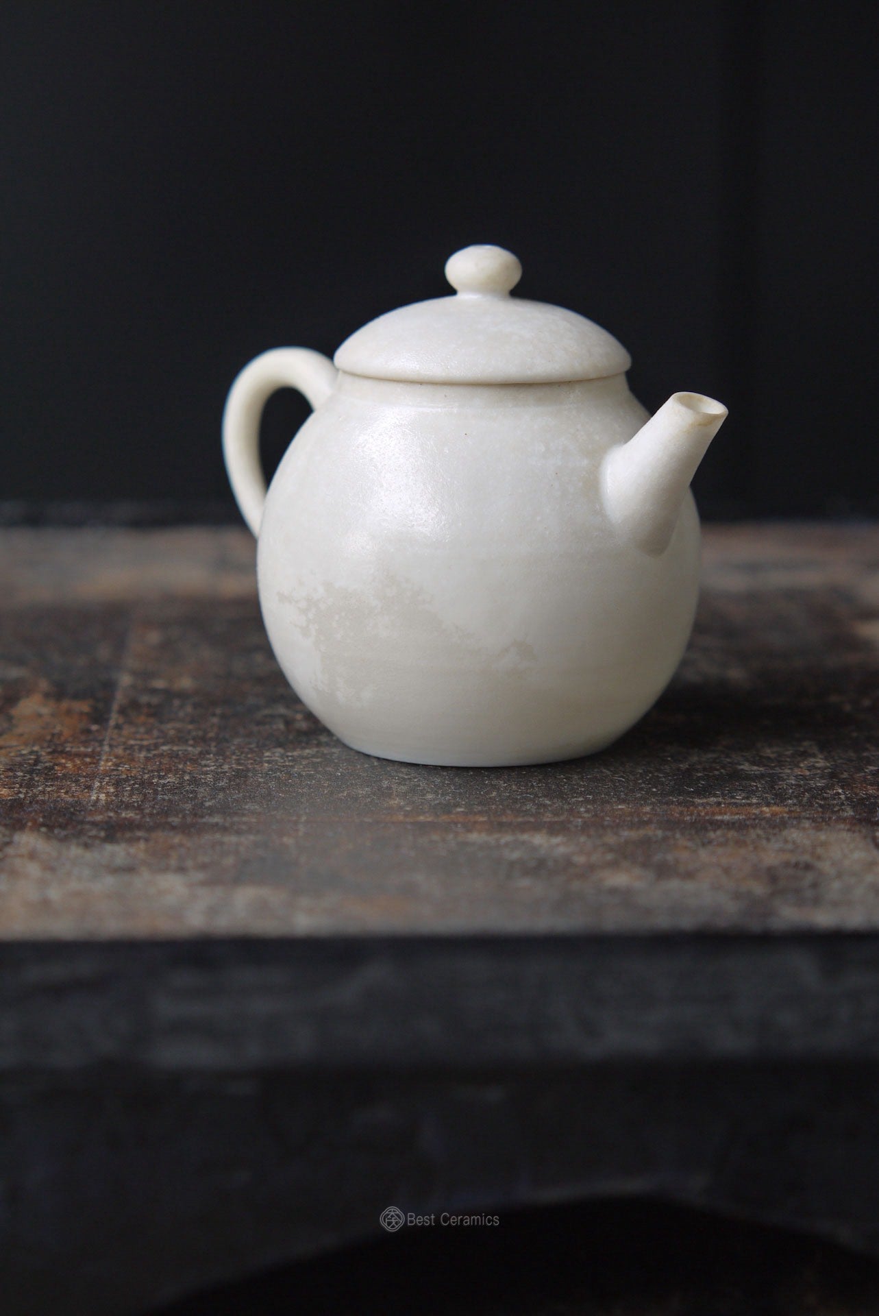 Handcraft Dehua Tranquil Ash-Glazed Gongfu Porcelain Teapot|Best Ceramics