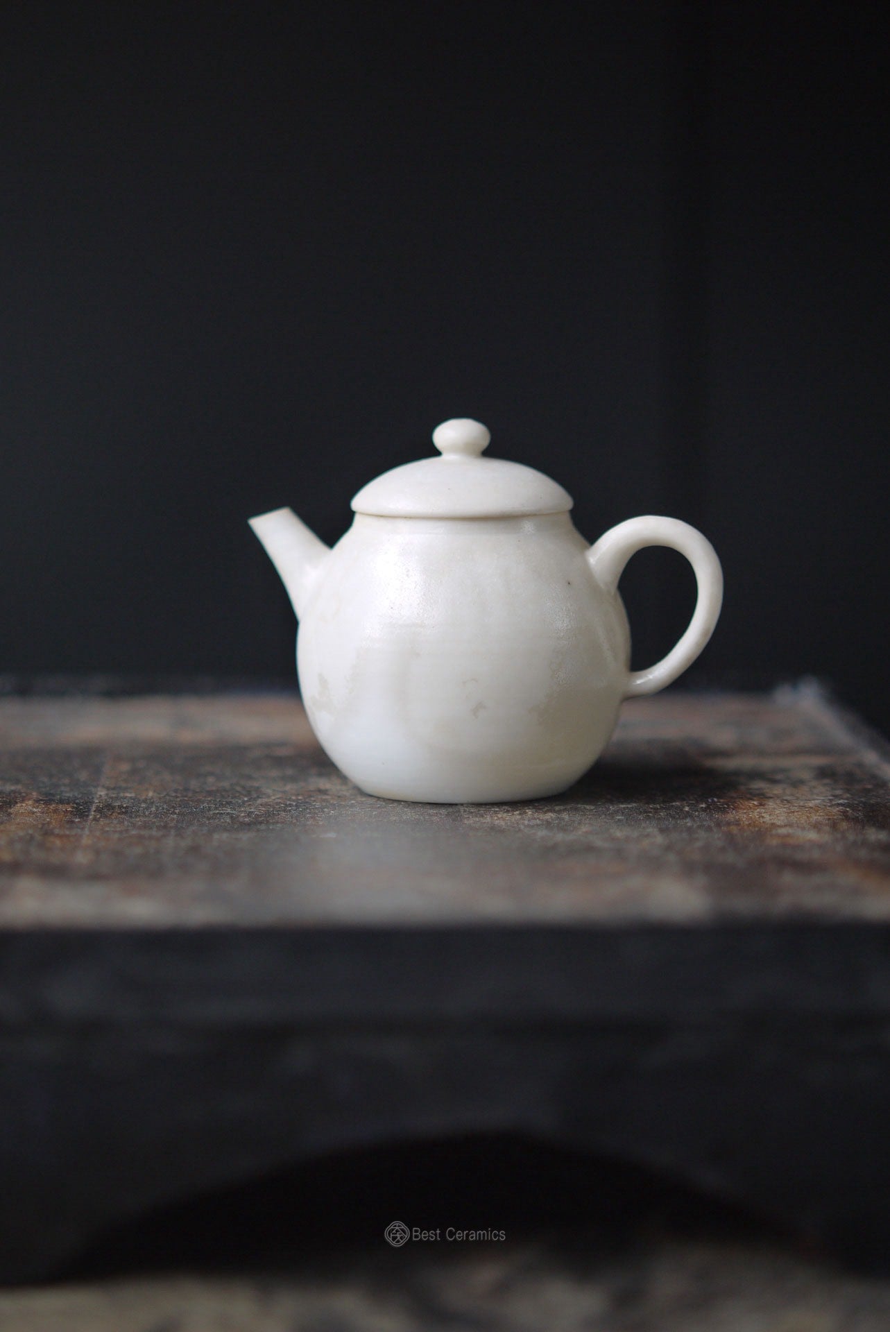 Handcraft Dehua Tranquil Ash-Glazed Gongfu Porcelain Teapot|Best Ceramics