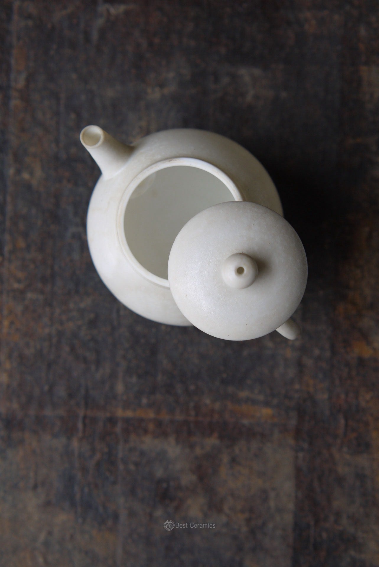 Handcraft Dehua Tranquil Ash-Glazed Gongfu Porcelain Teapot|Best Ceramics