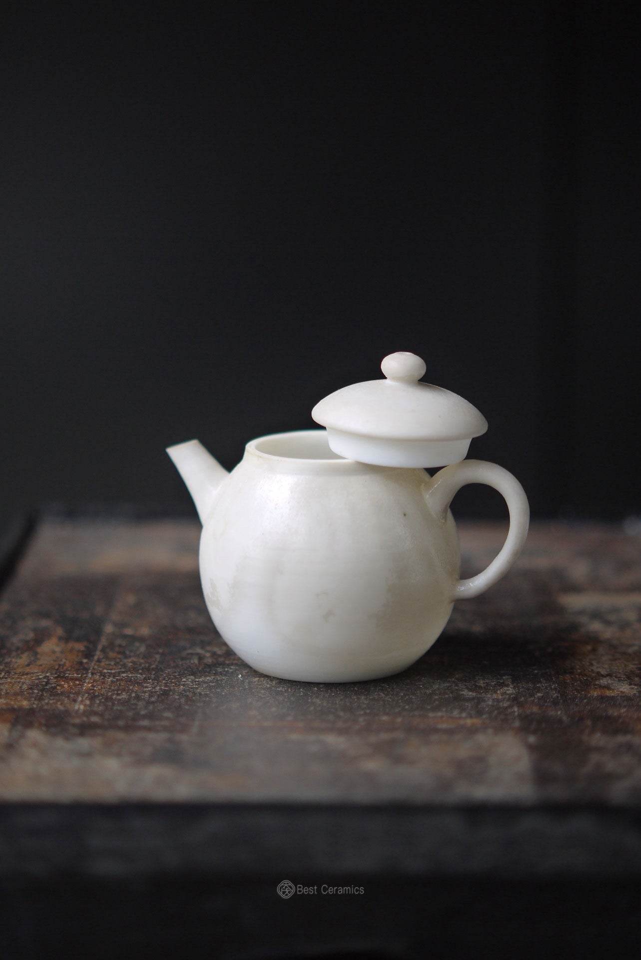 Handcraft Dehua Tranquil Ash-Glazed Gongfu Porcelain Teapot|Best Ceramics