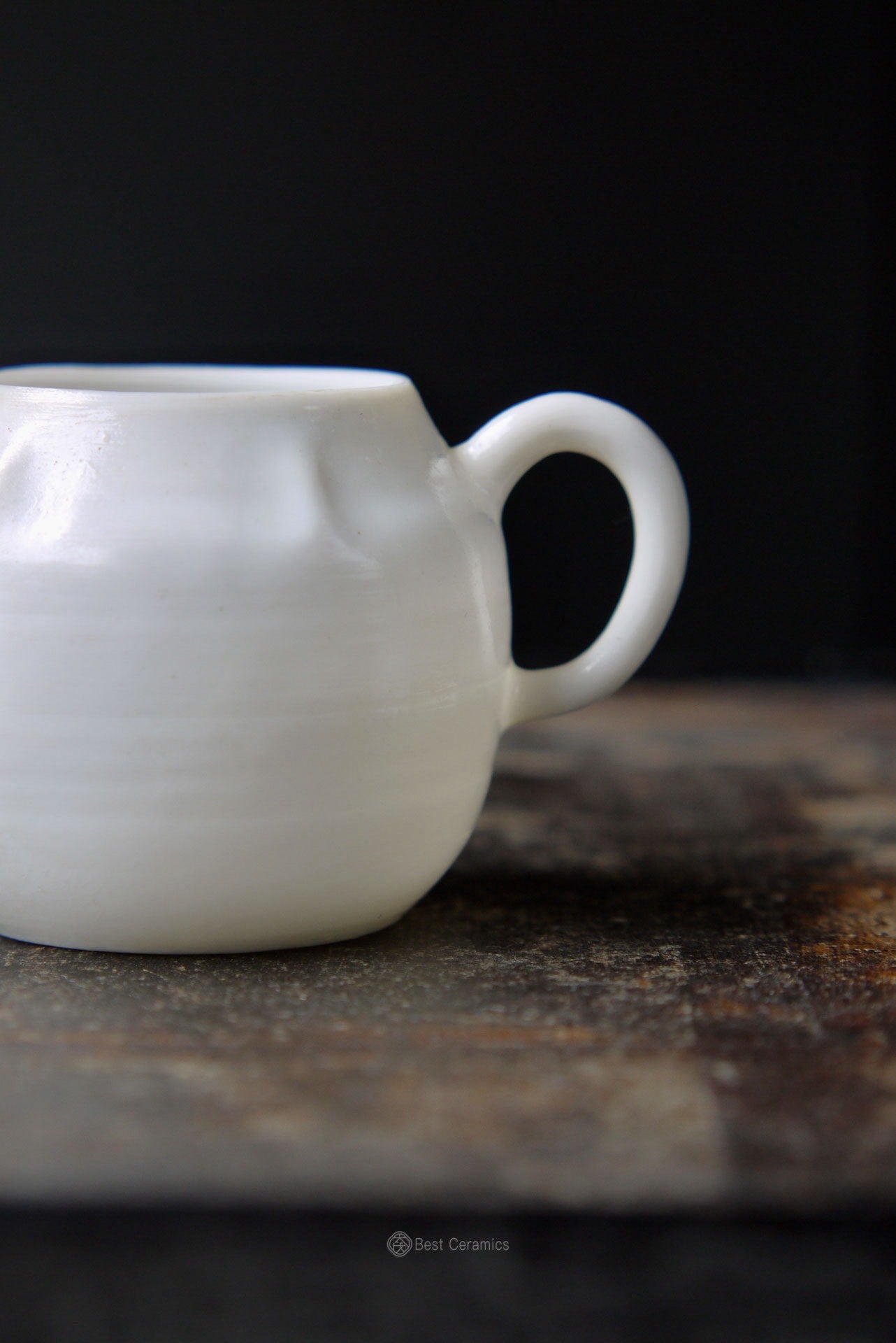 Wood-fired White Porcelain Teapot