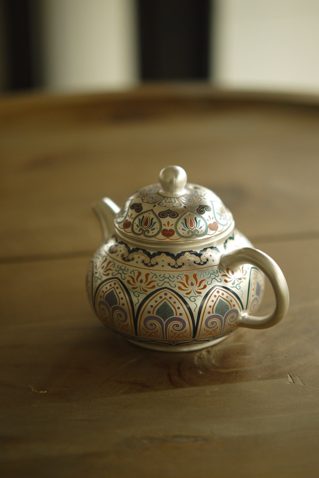 Elegant Classical Silver Teapot