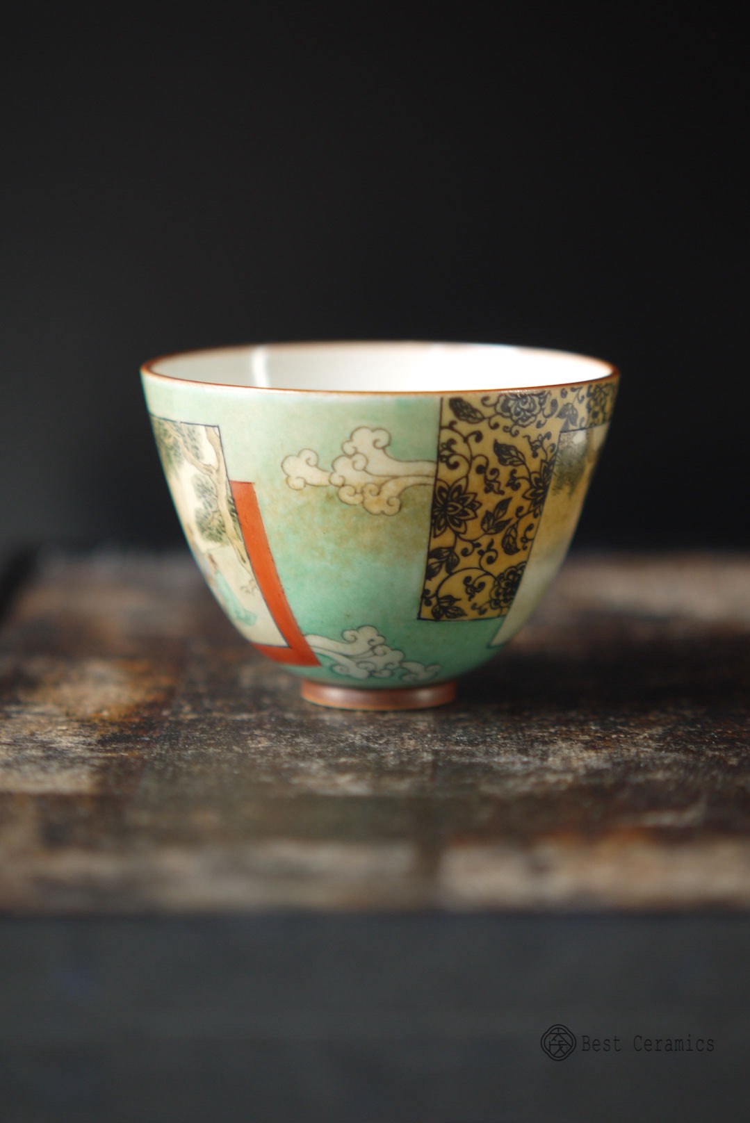 Handmade Wood-fired Chinese Painting Classic Figure Teacup|Best Ceramics