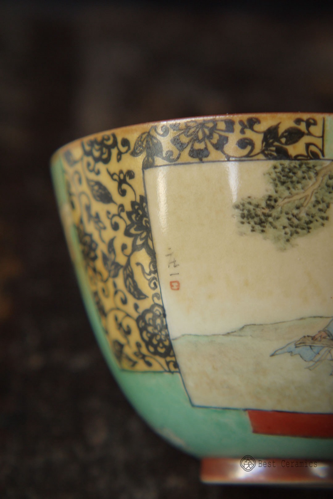 Handmade Wood-fired Chinese Painting Classic Figure Teacup|Best Ceramics