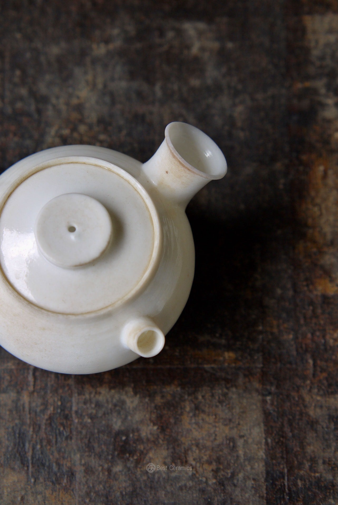 Handcrafted Dehua Ember Whisper Side-Handle Kungfu Teapot|Best Ceramics