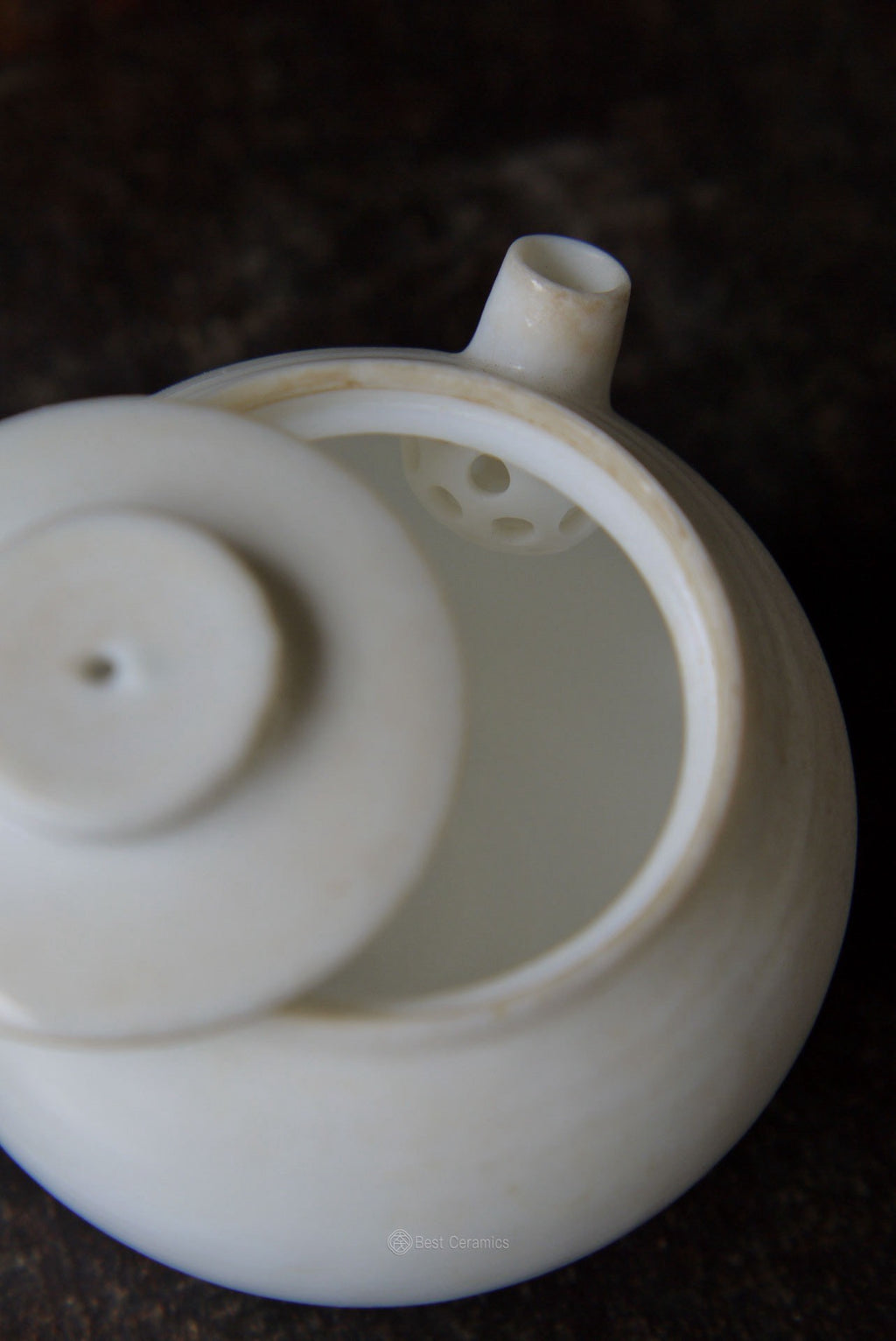 Handcrafted Dehua Ember Whisper Side-Handle Kungfu Teapot|Best Ceramics