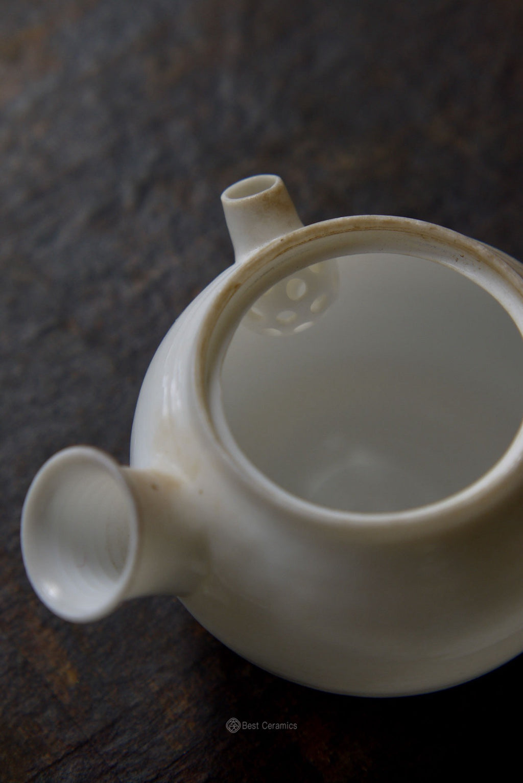 Handcrafted Dehua Ember Whisper Side-Handle Kungfu Teapot|Best Ceramics