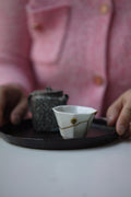 Woodfired Teapot and Kintsugi Teacup Kungfu Set Wabisabi Artwork Best Ceramics