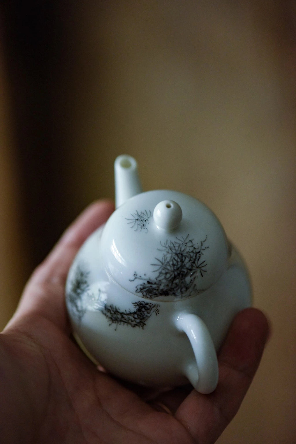 Teapot With Chinese Ink of Pine Tree Lovely Tea Ware|Best Ceramics
