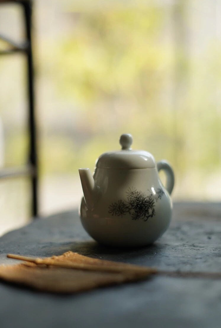 Teapot With Chinese Ink of Pine Tree Lovely Tea Ware|Best Ceramics
