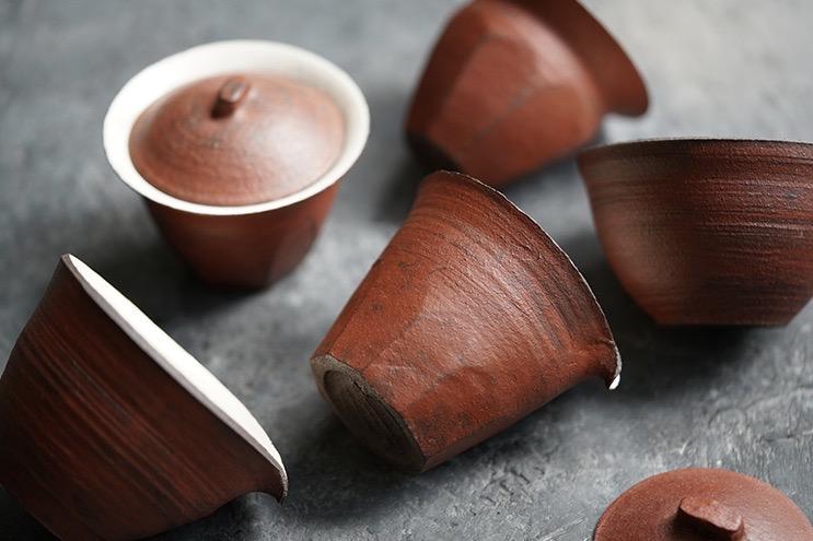 Handmade Red Clays Gaiwan Cracked Glaze Chinese Ceramics|Best Ceramics