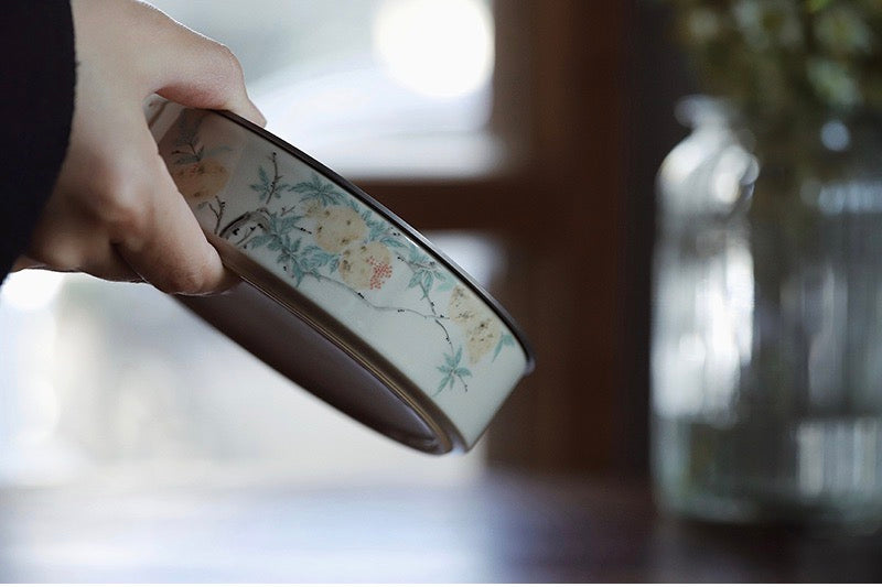 Chinese Painting Handmade Vintage Glaze Oolong Tea-boat|Best Ceramics 