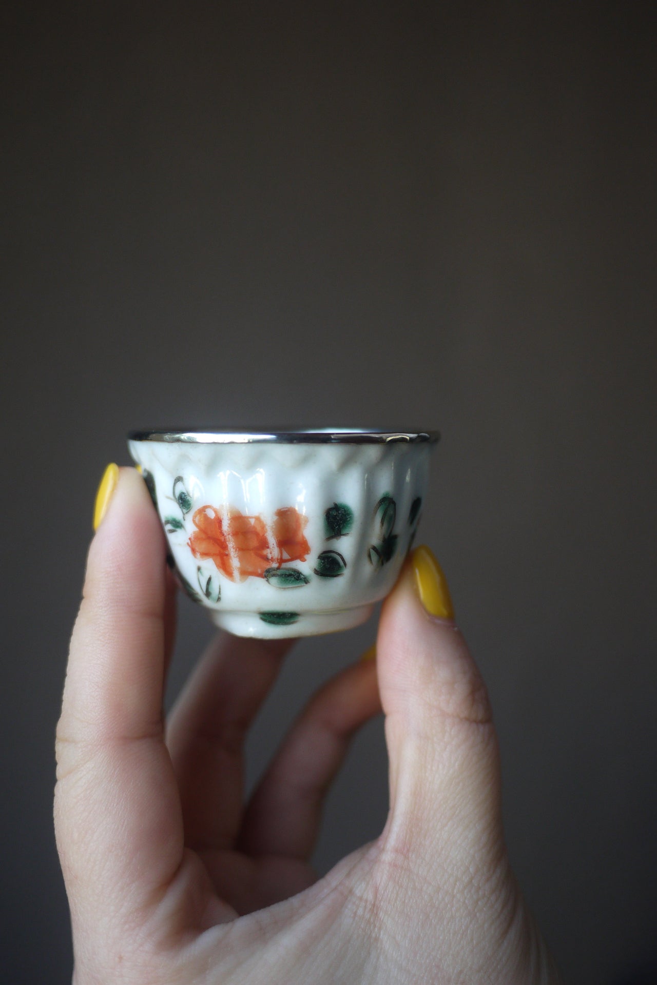 Ancient Lovely Melon Sculpted China Teochow Gongfu Teacup|Best Ceramics