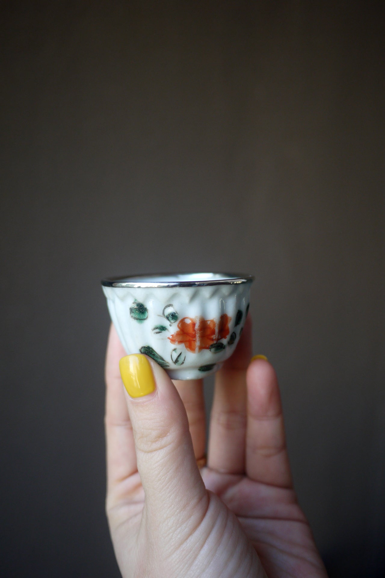 Ancient Lovely Melon Sculpted China Teochow Gongfu Teacup|Best Ceramics