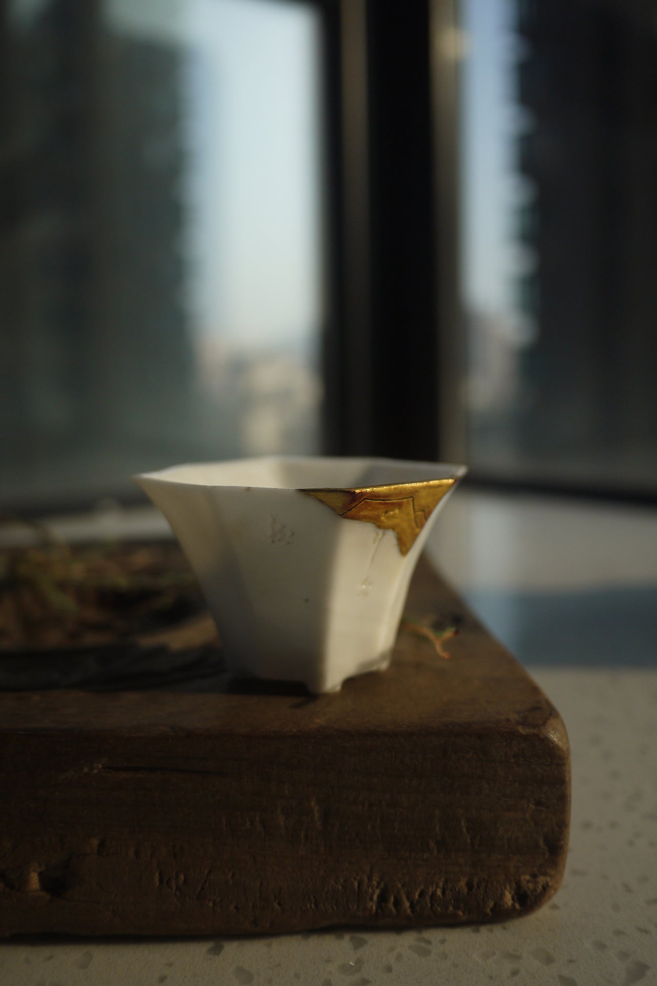 Ming Dynasty Sculpted Poem Kintsugi Antique Gongfu Teacup|Best Ceramics