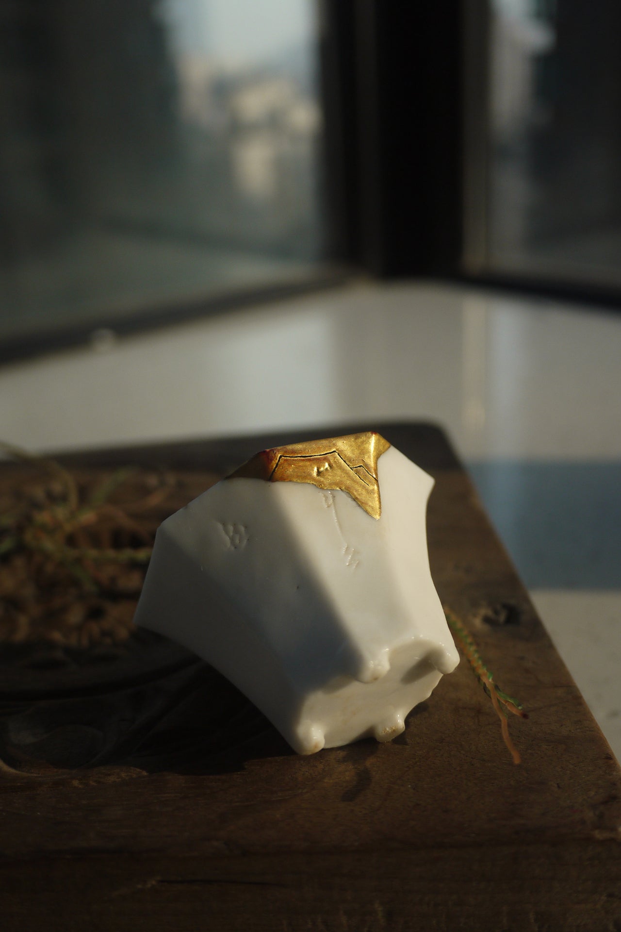 Ming Dynasty Sculpted Poem Kintsugi Antique Gongfu Teacup|Best Ceramics