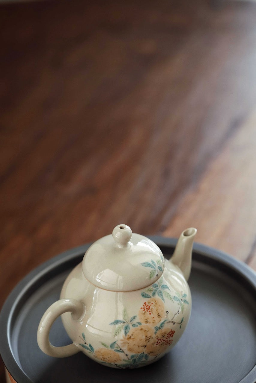 Chinese Painting Handmade Vintage Glaze Oolong Teapots|Best Ceramics 