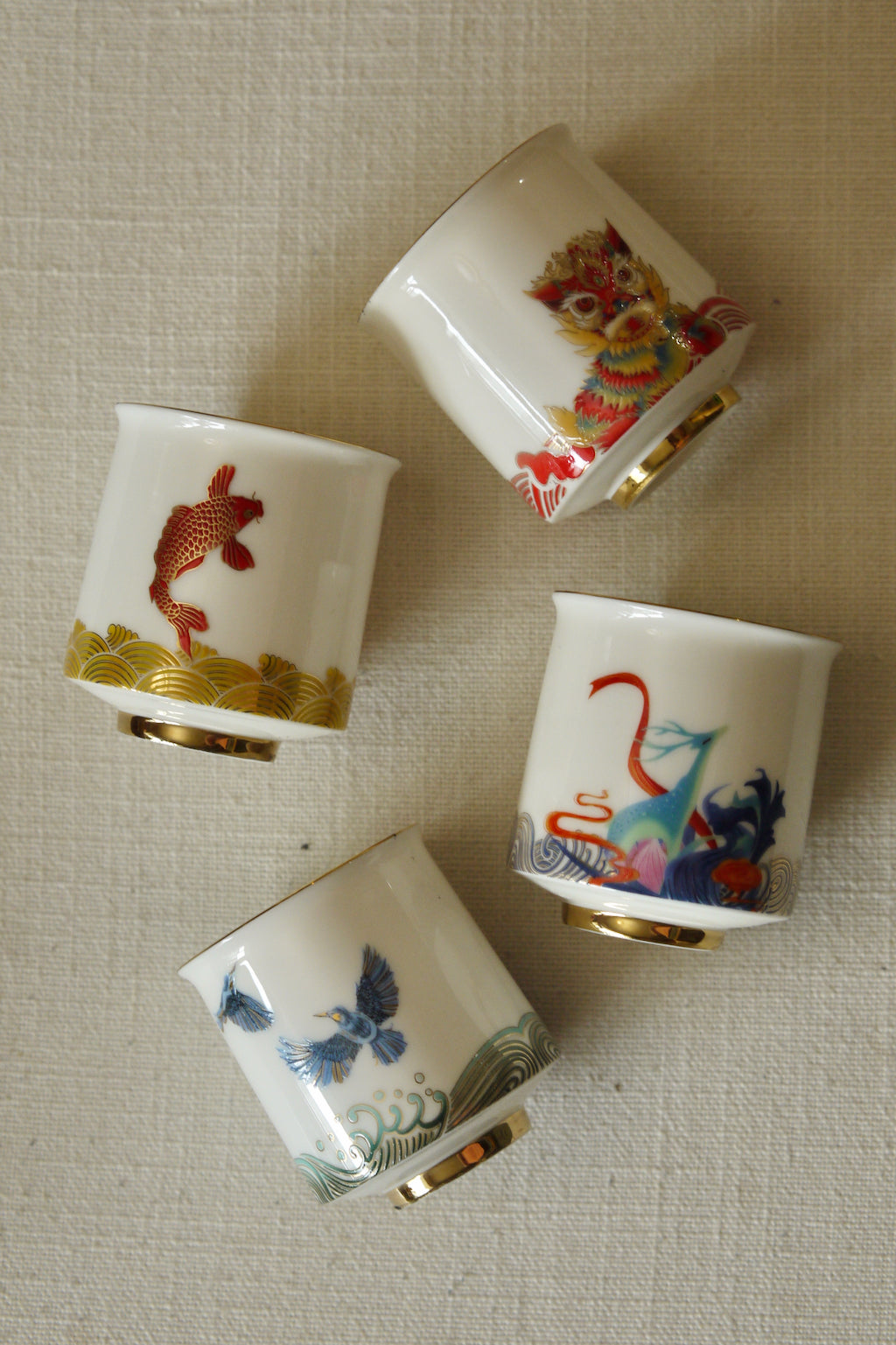 Chinese Vintage Style Crap Dehua Porcelain Teacup Set|Best Ceramics