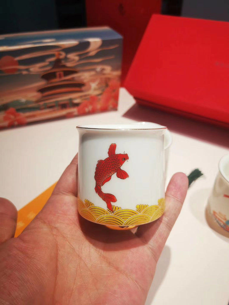 Chinese Vintage Style Crap Dehua Porcelain Teacup Set|Best Ceramics