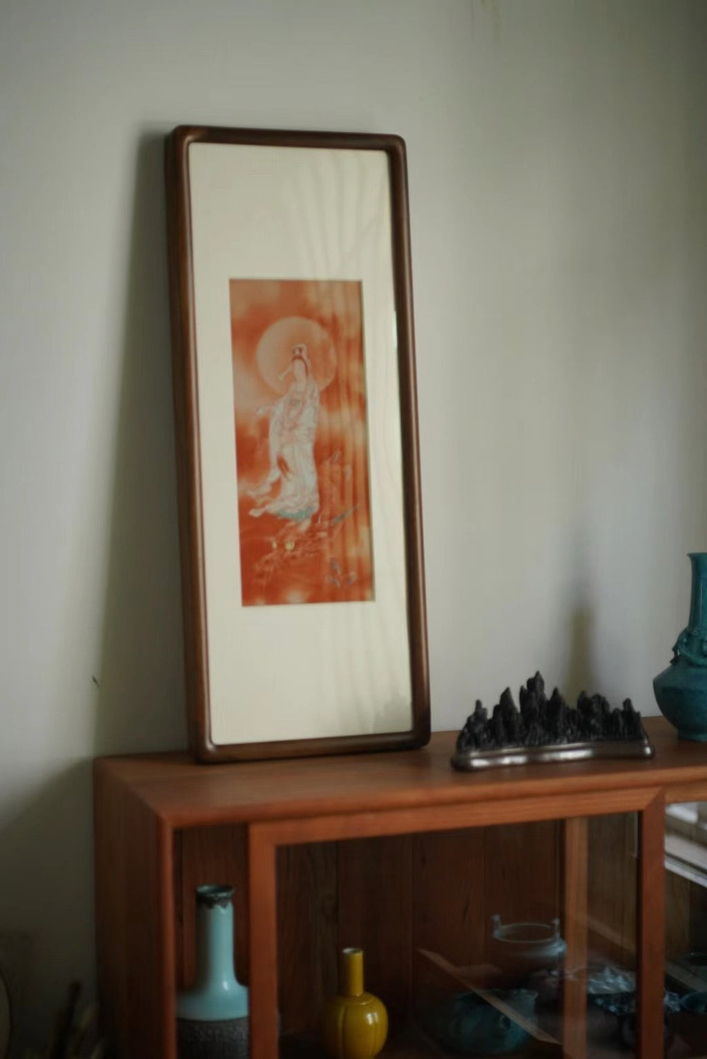 Vintage Style Chinese Art Kuanyin Paintings In Porcelain|Best Ceramics