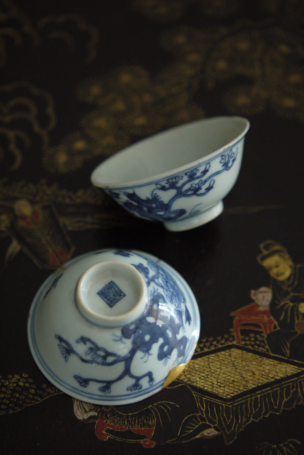 China Antique Blue And White Qing Dynasty Kintsugi Teacup|Best Ceramic…
