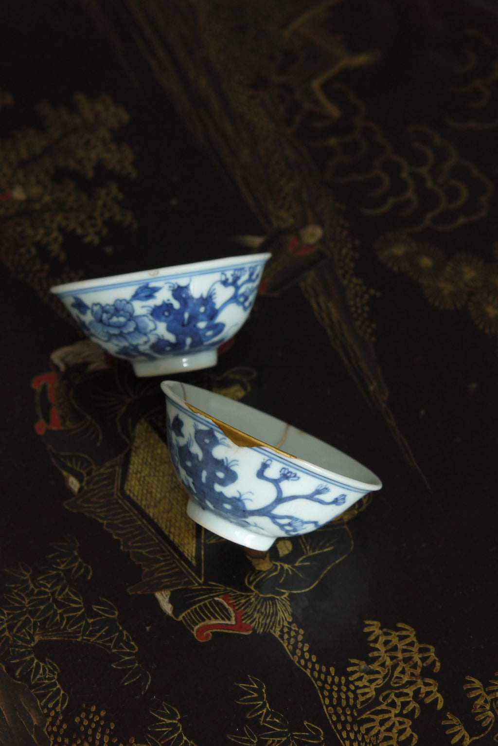 China Antique Blue And White Qing Dynasty Kintsugi Teacup|Best Ceramic…