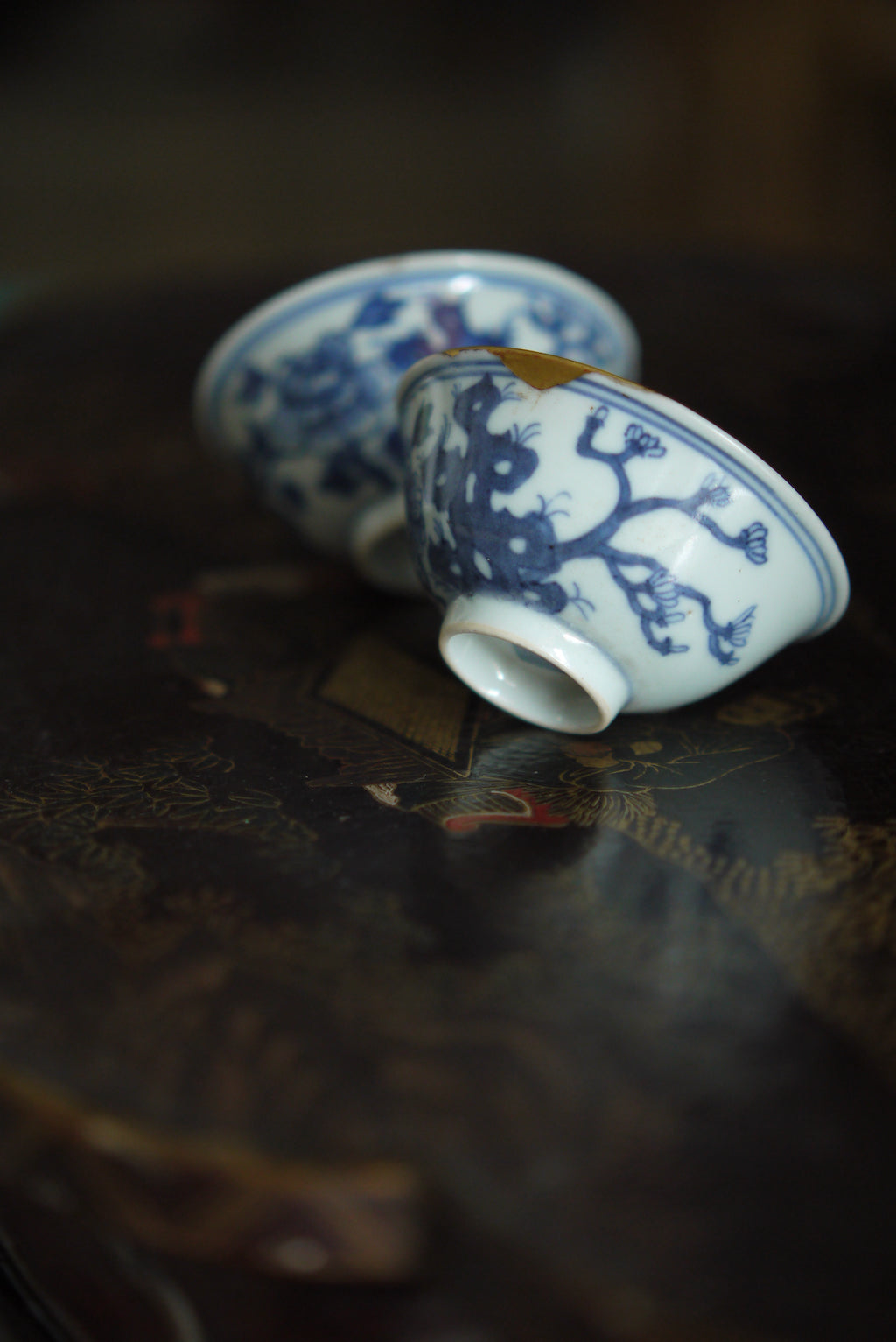 China Antique Blue And White Qing Dynasty Kintsugi Teacup|Best Ceramic…