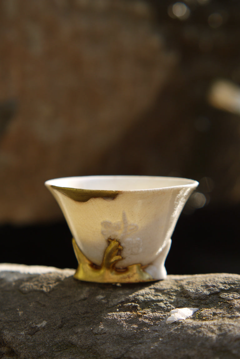 Kintsugi Ancient Blanc De Chine Teacup Dehua Porcelain|Best Ceramics