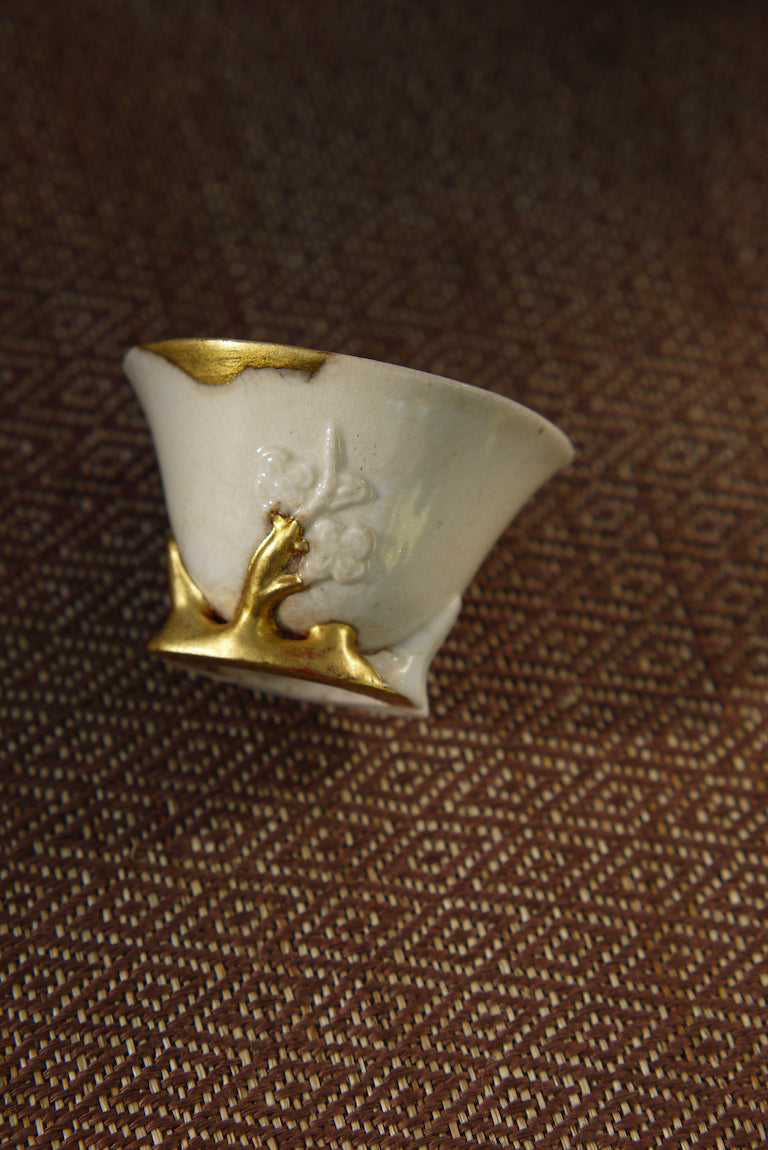 Kintsugi Ancient Blanc De Chine Teacup Dehua Porcelain|Best Ceramics
