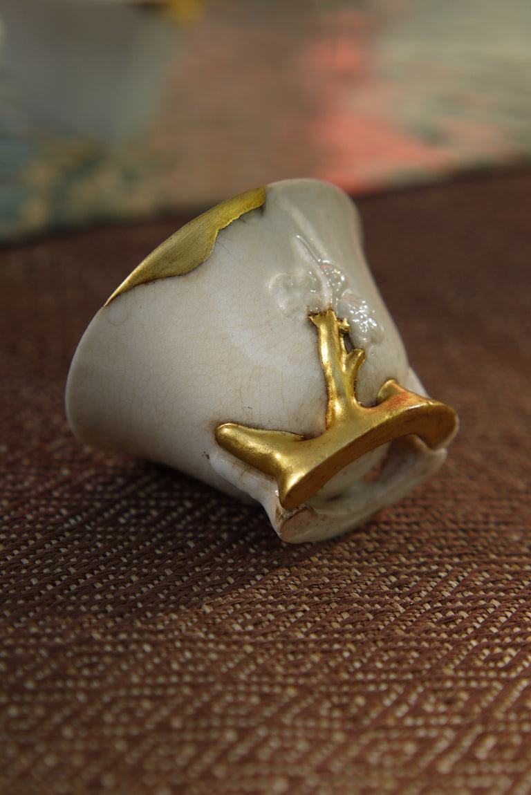 Kintsugi Ancient Blanc De Chine Teacup Dehua Porcelain|Best Ceramics