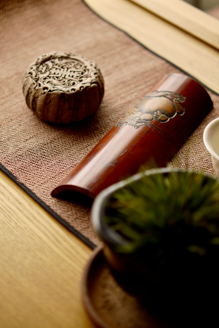 Vintage Tea Style Frog Sculpture Bamboo Chinese Tea Scoop|Best Ceramics