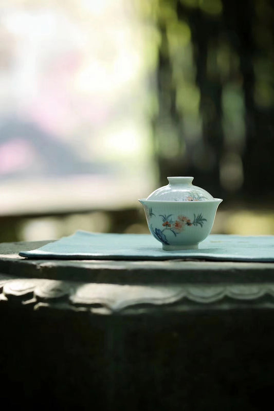 Hand-painted Vintage Chinese Gaiwan Set Gongfu Teaware |Best Ceramics