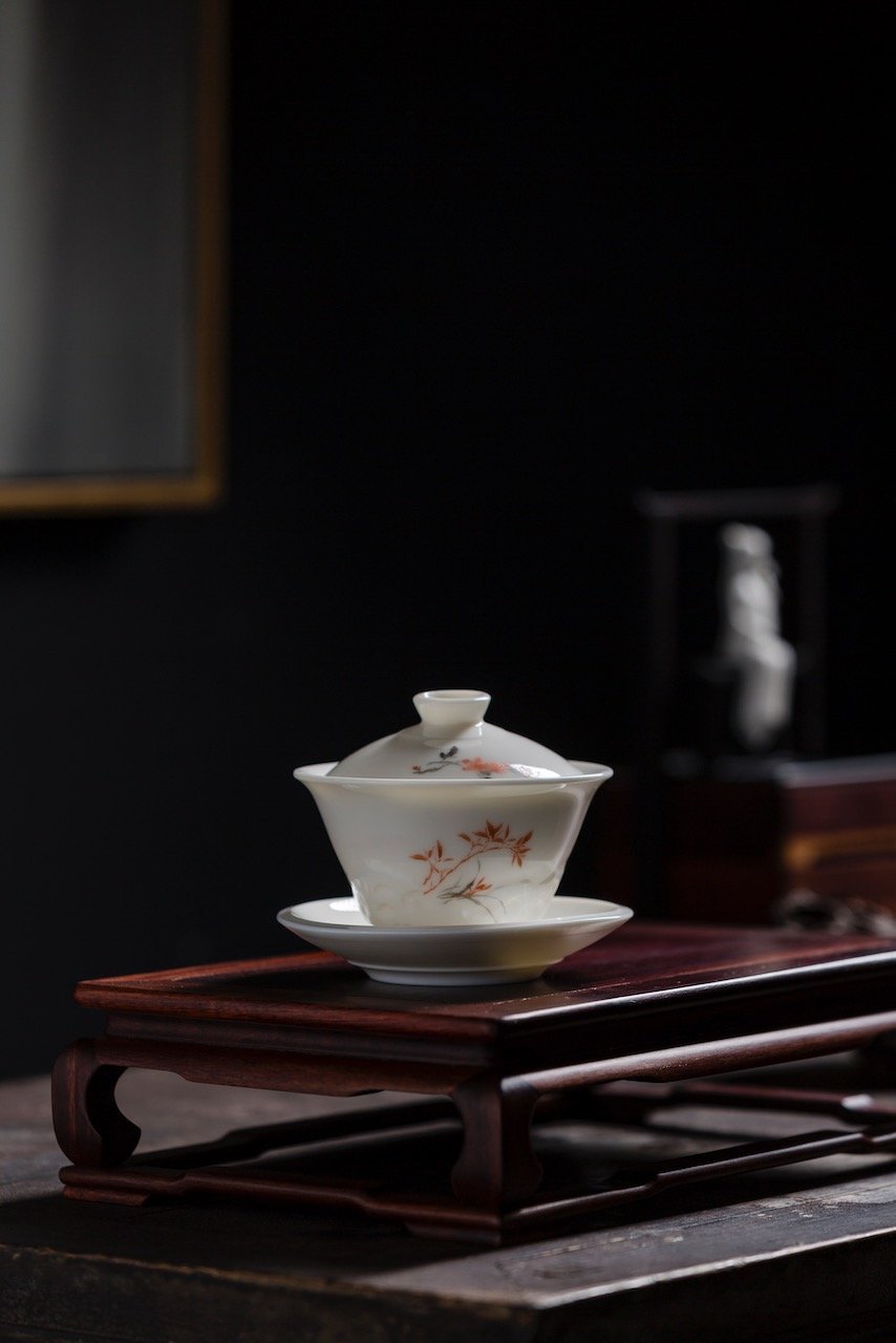 Handmade Blanc De Chine Gaiwan Chinese Antique Style|Best Ceramics 