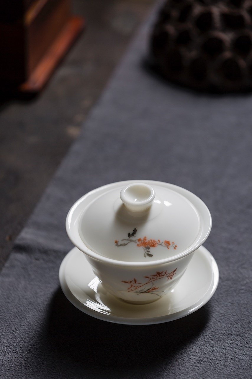 Handmade Blanc De Chine Gaiwan Chinese Antique Style|Best Ceramics 